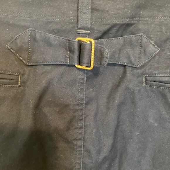 #20 Women's Ralph Lauren Navy Blue Cotton Skirt, Size 16 - Picture 6 of 8